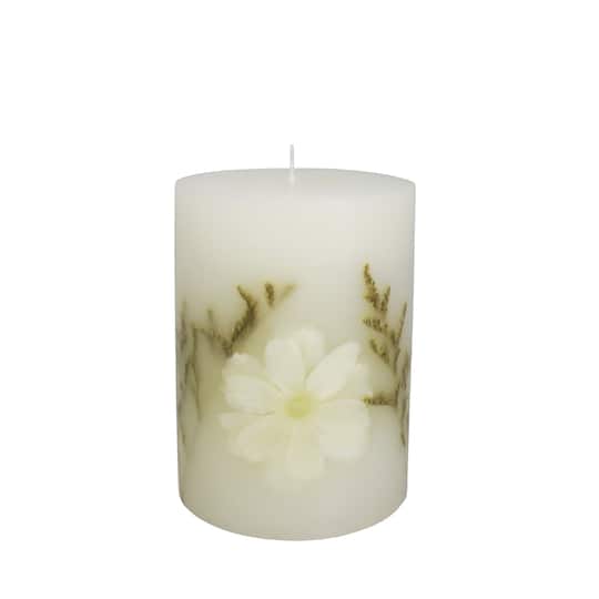 Home Fragrance Collection 3&#x22; x 4&#x22; Vanilla &#x26; Amber Scented Pillar Candle by Ashland&#xAE;